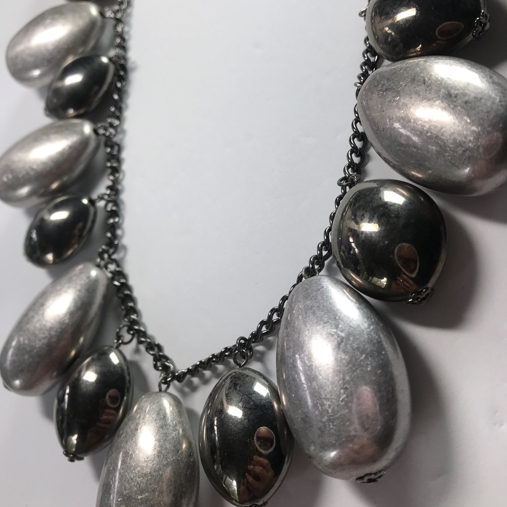Joan Rivers Silver Beaded Necklace with Alternating Pattern